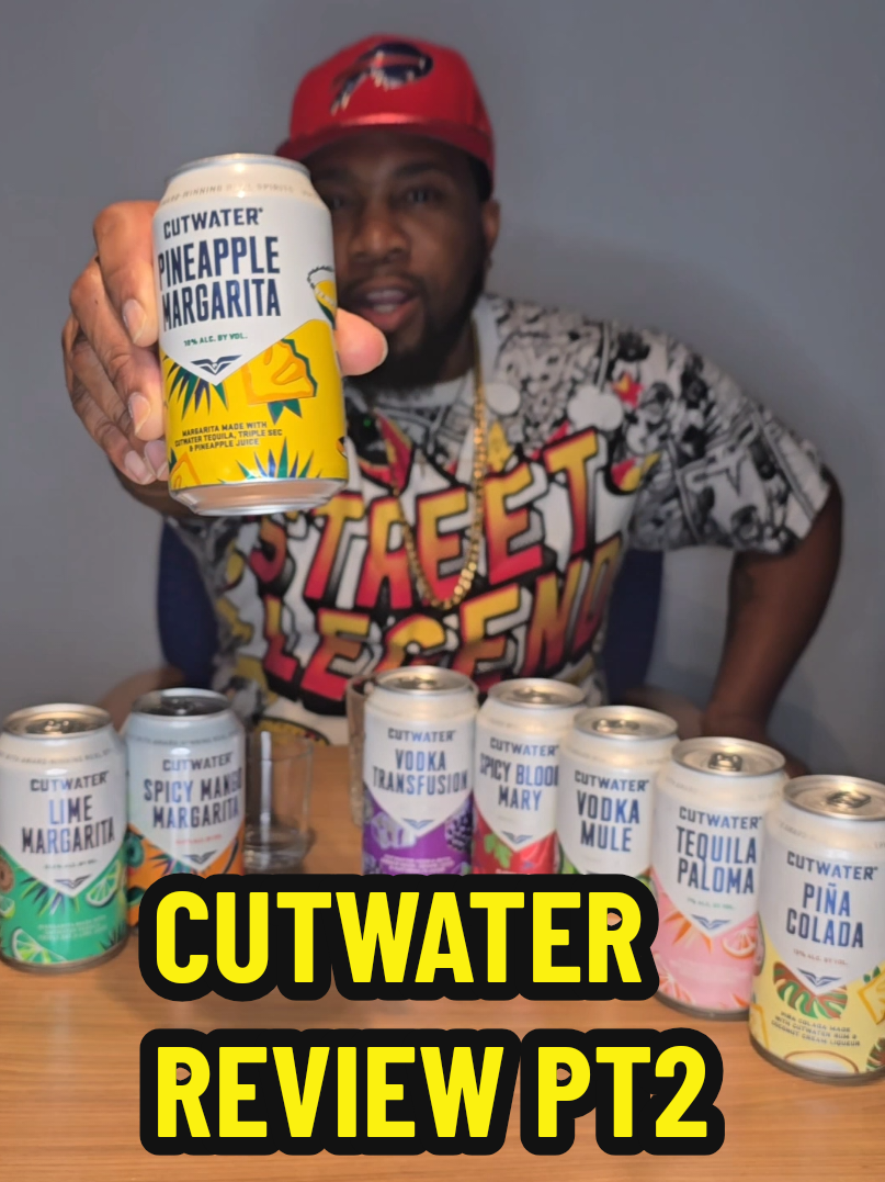 Replying to @bxby_...riah We leveled up — not 1, not 2, but 3 margaritas tonight. Pineapple, Lime, & Spicy Mango. 🔥 Drop in the comments what flavor I’m risking my taste buds on next.  #Cutwater  #tastetest #drinkreview #MargaritaTime #chrisdmackreacts 