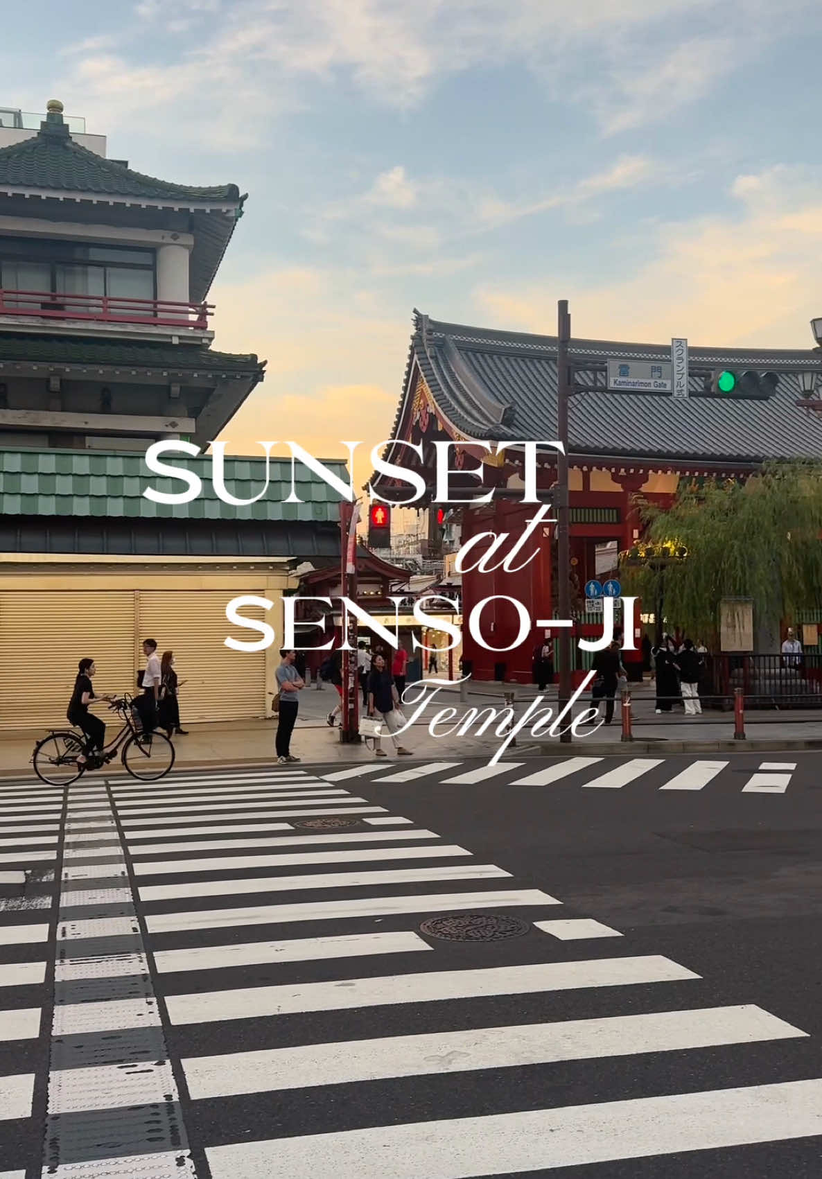Temples at the end of the day 10/10. #sensojitemple #japan #temple #sunset #fyp 