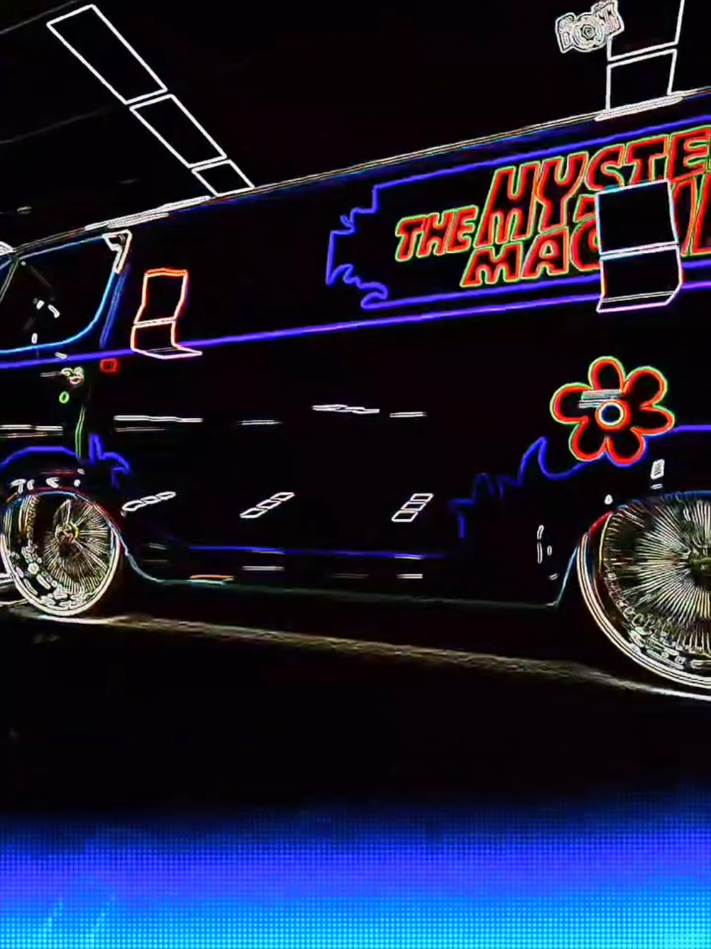 The Mystery Machine. #blacktopoutlaw #carsoftiktok #cool #carshow #scoobiedoo  #themysterymachine 