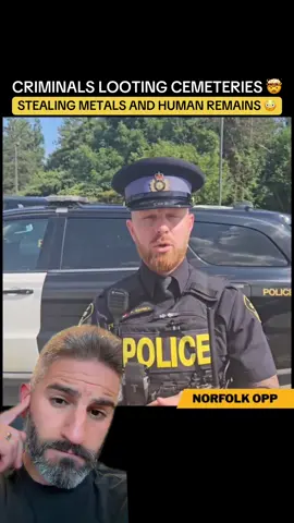 Criminals have looted 4 cemeteries in 1 week!  😮👻  #canada #ontario #cdnpoli #conservative #crime 