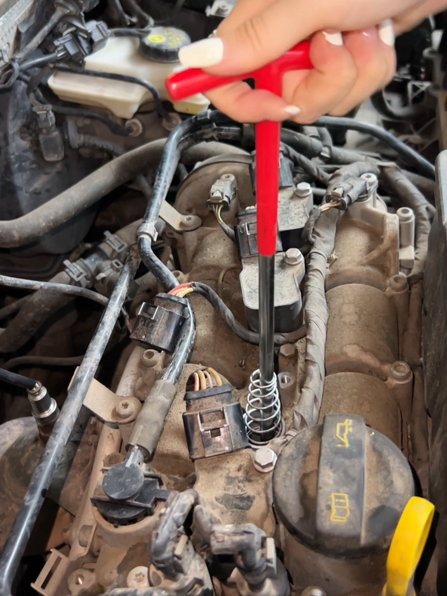 Troubleshooting abnormal engine vibration#tips #car #repair #skills