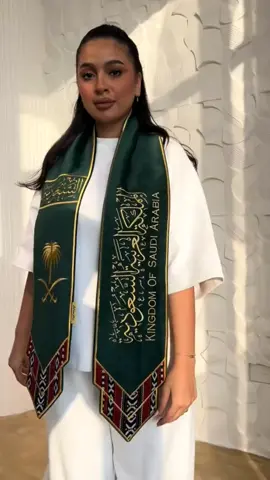 وشاح اليوم  الوطني السعودي #اليوم_الوطني 