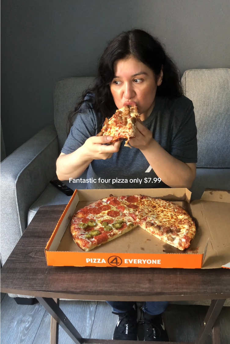 @Little Caesars This pizza is fantastic!   #littlecaesars #fantasticfour #pizza #fyp 