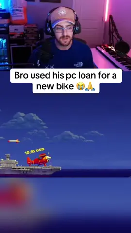Bro used his pc loan for a new bike 😭🙏 #streamer #streaming #fyp 