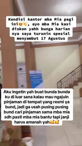 Ga usah ragu lagi bund mba mia bantu pasti janji😍👌🏻#pinjaman #modalusaha #biayanikah #biayapendidikan #renovasirumah 