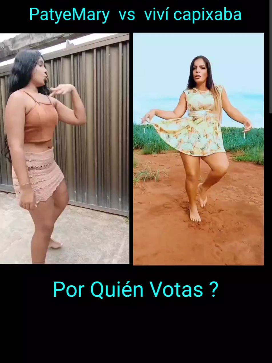 PatyeMary vs viví capixaba Quién Te Gusta Como Baila ? #mujeres #bailando #baila #bailarina #musica 