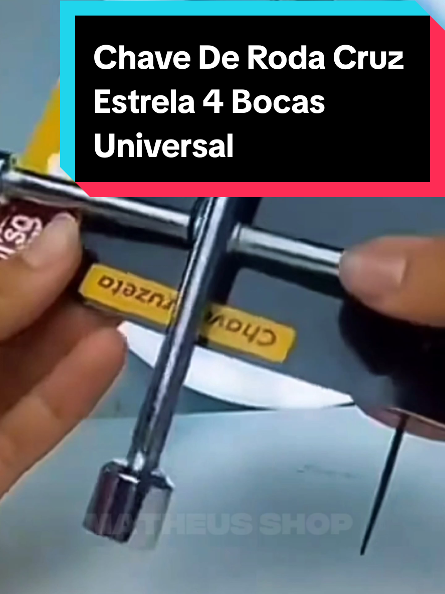 Chave De Roda Cruz Estrela 4 BocasUniversal Carro 11-13-15-17mm #chave #roda #carro #ferramentas #oferta 