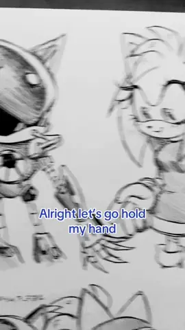 Silly moon 🌝 #metamy #art #sonic #sonicthehedgehog #amyrose #metalsonic #au #silly #fyp
