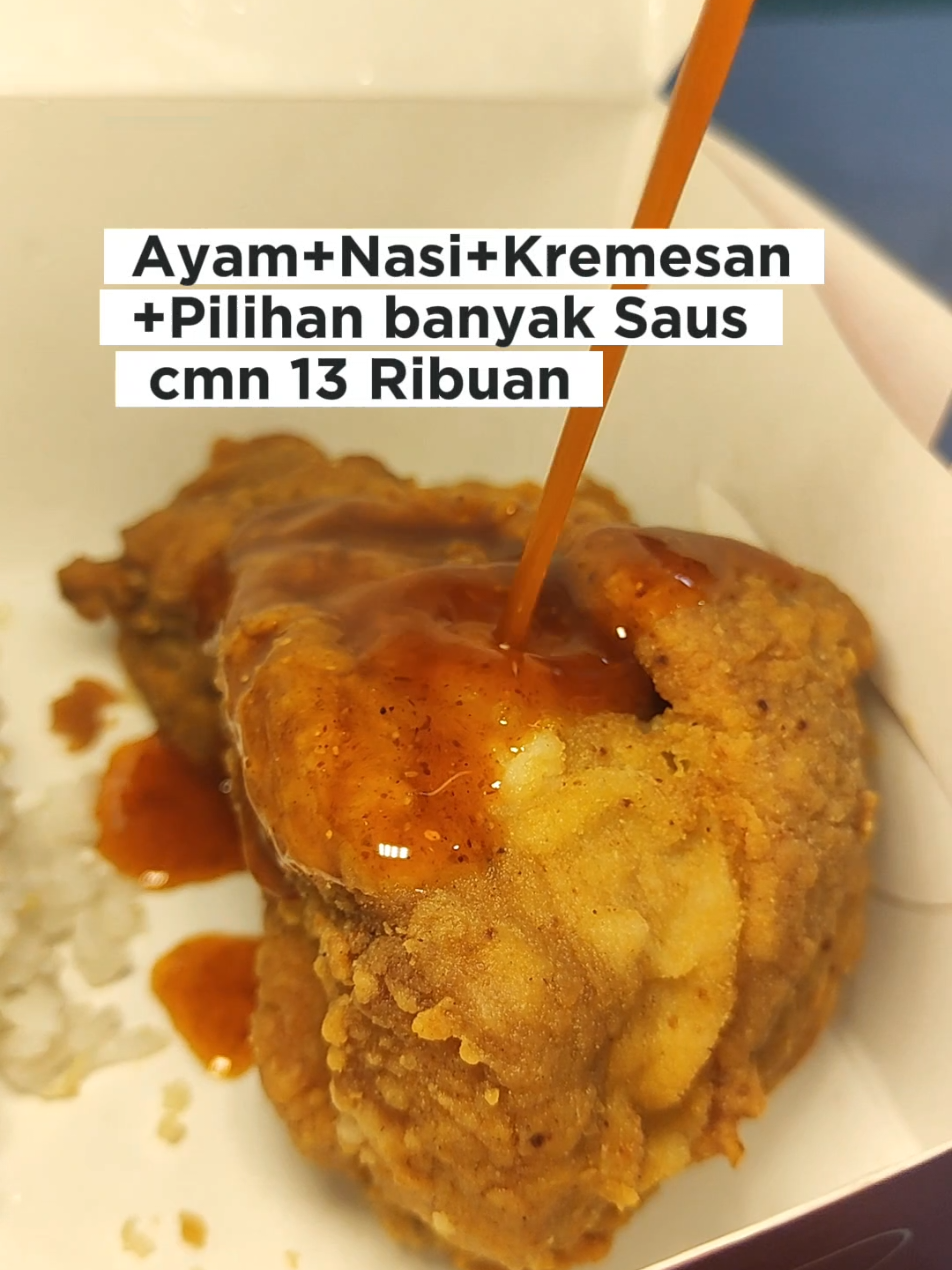 Seenak itu woy ABD,friedchicken yg bkn cm ngandelin tepung tebal tp Varian saos dan sambal yg bisa gugah selera makan 😎 #CapCut 