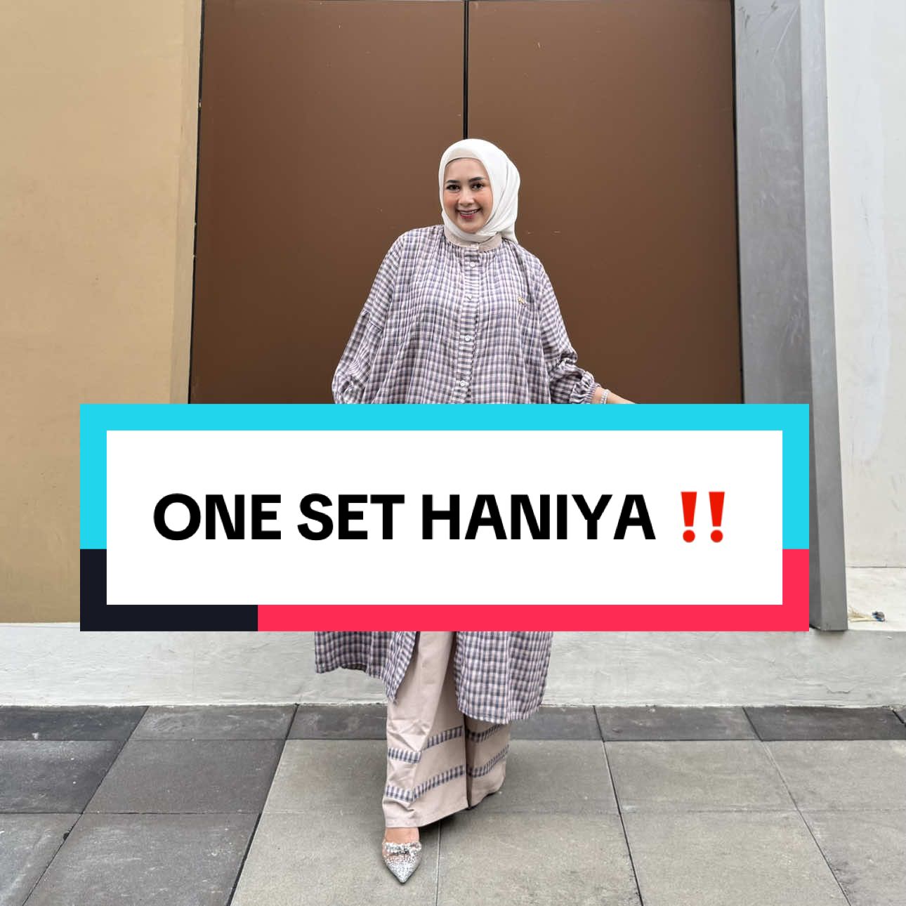 one set haniya by vanos😍🫵🏻 buruann check out di keranjang!👀 #fyp #promoguncang88 #hargaambyar #promomakanmerdeka #trend #styling #trend 