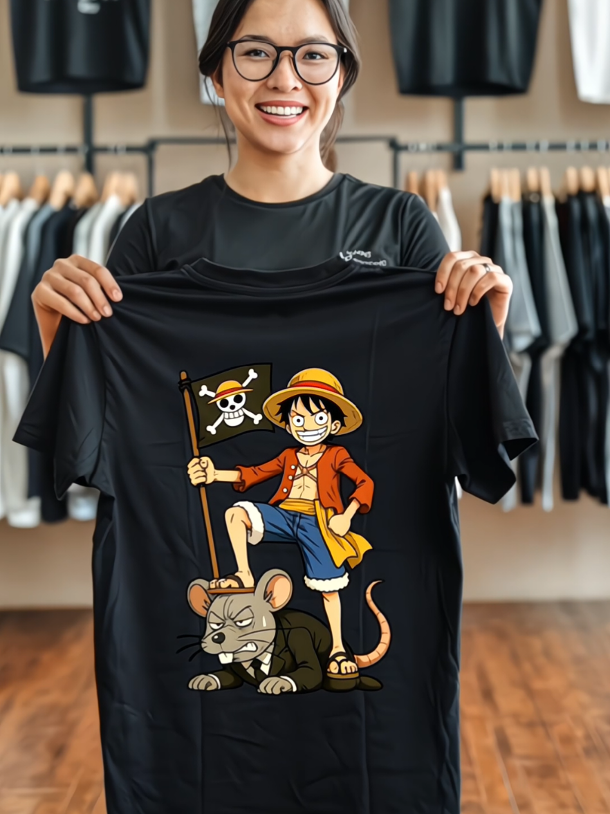 kaos one piece tikus berdasi nihh ☠️ #kaos #kaosdistro #kaoskatakata #kaossindiran #fyp 