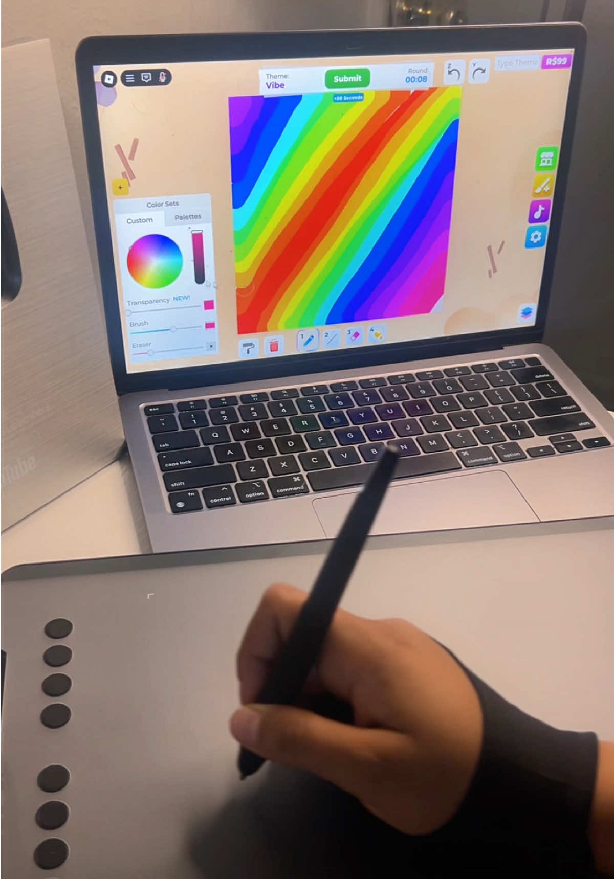 This tablet to beat kids on Roblox 😍😍 #art #roblox #xppen #foryou 
