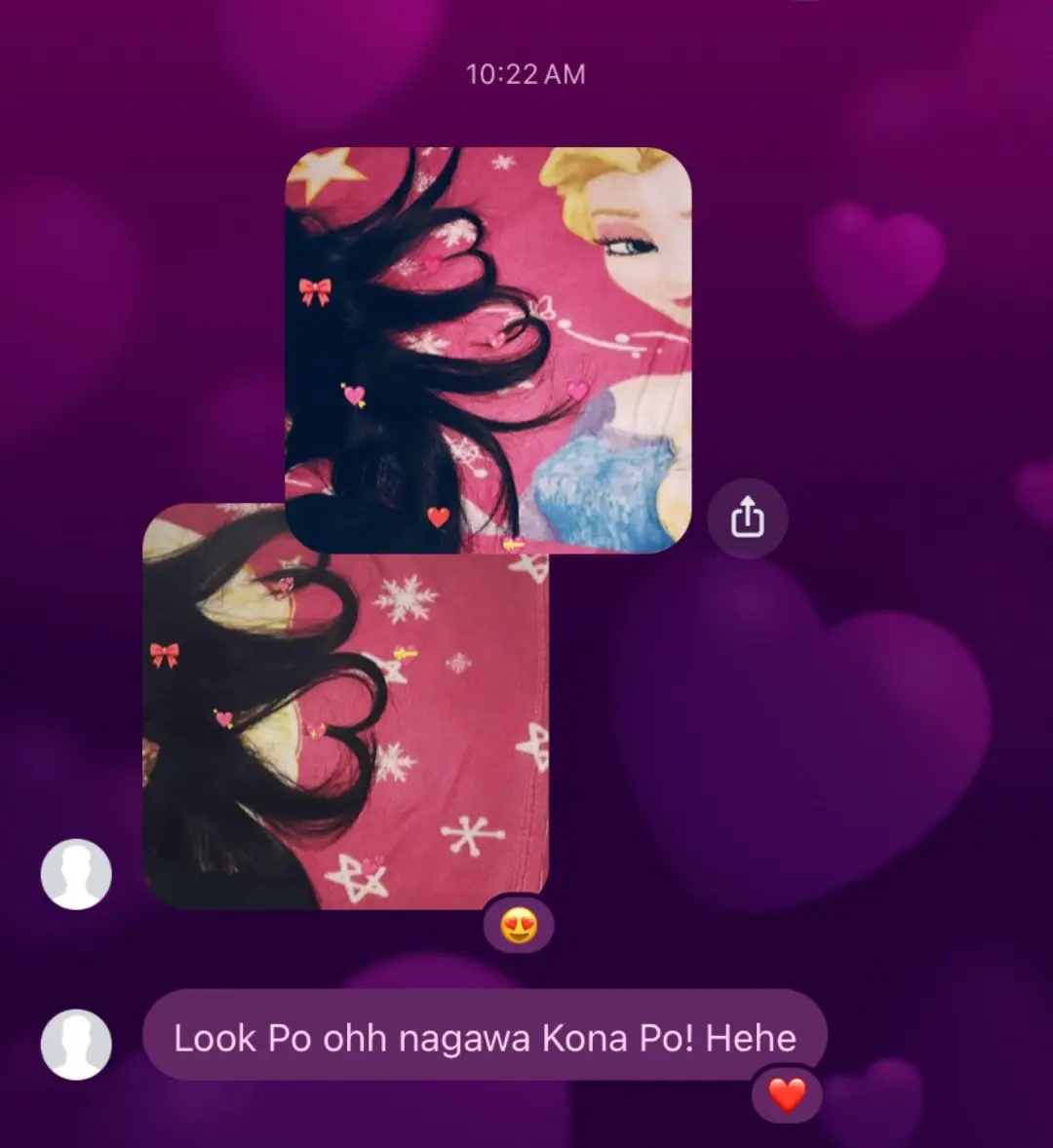 #fyp #hairhearttrend Finally! She send it! Thankyou baby! @️ 