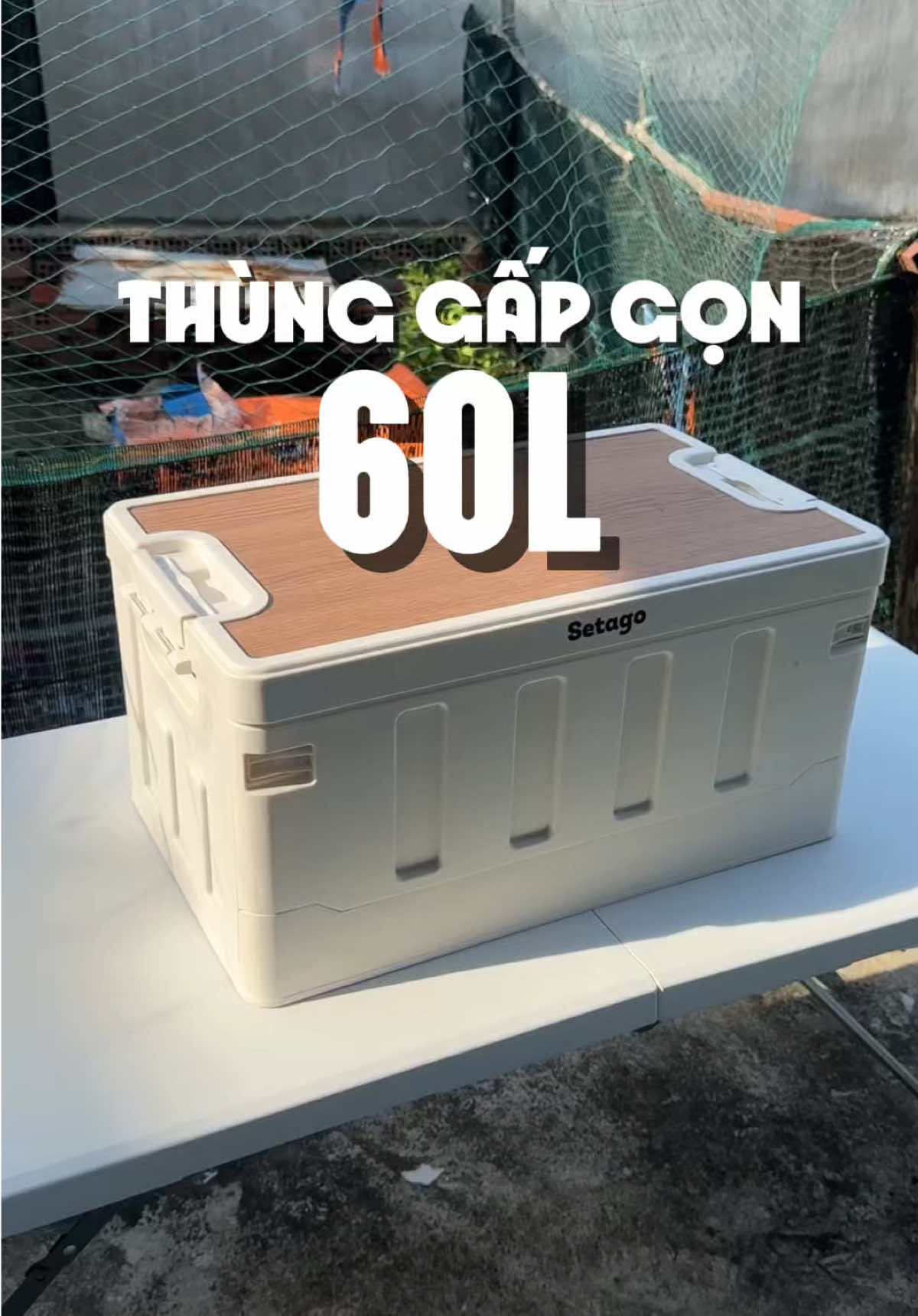 Thùng gấp gọn 60l dã ngoại hay đựng đồ đều rất tiện lợi. #thunggapgon #thungnhuagapgon #thungnhua #thungdungdodanang #minhladinhhaday 