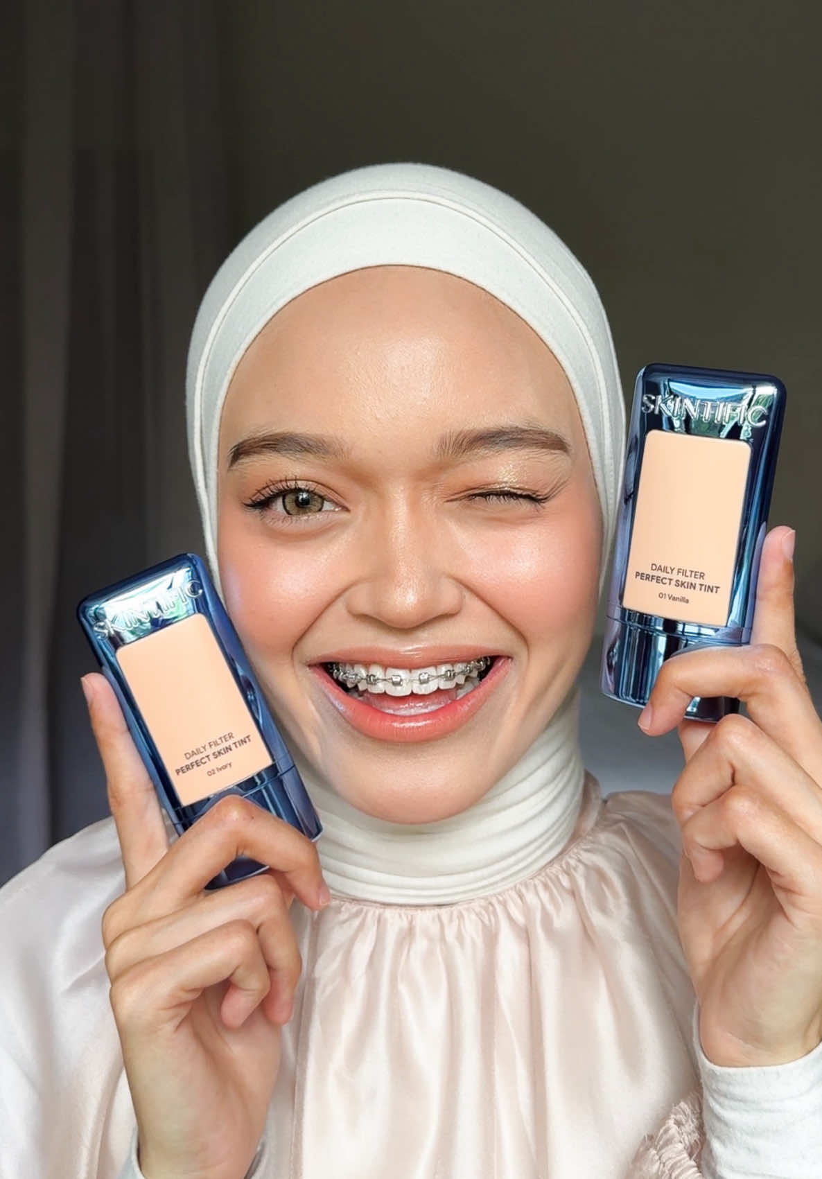 It's lightweight, kuantiti lebih banyak & RM20 cheaper than cushion! This girl math issa valid math calculation 💅🏼 #skintific #skintint on my #dryskin 