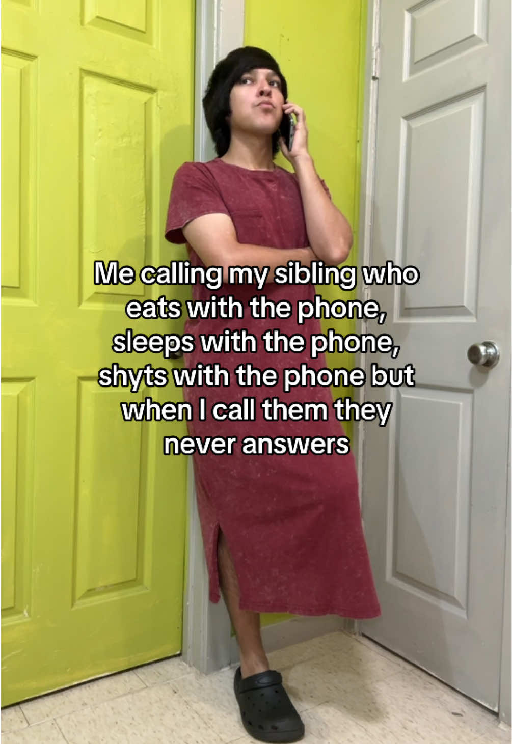 I know you’re there pick up! 🙄 #fyp #foryou #viral #sibling #phone 