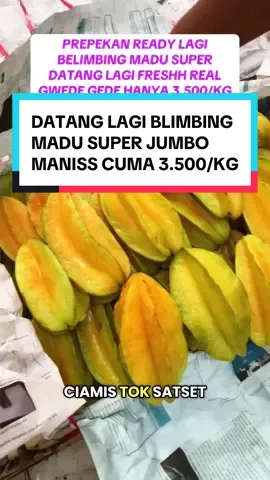 Prepekan datang lagi belimbing madu super monggo satsett cuma 3500/kg buruan gercep bs list di admin #fyp #grosirjossmojokerto #viral #belimbingmadu #belimbing 
