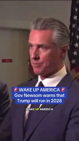California Governor @Gavin Newsom has a message for the American People: WAKE UP ‼️  