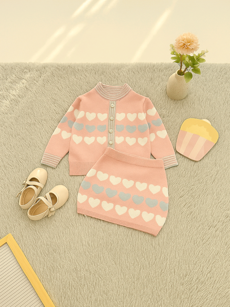 Mamado | Setelan Sweater Anak | 1-6 Tahun | Tabina Set Premium Bahan Rajut Premium Parsel #setelananak #setelansweater #setelananakperempuan 