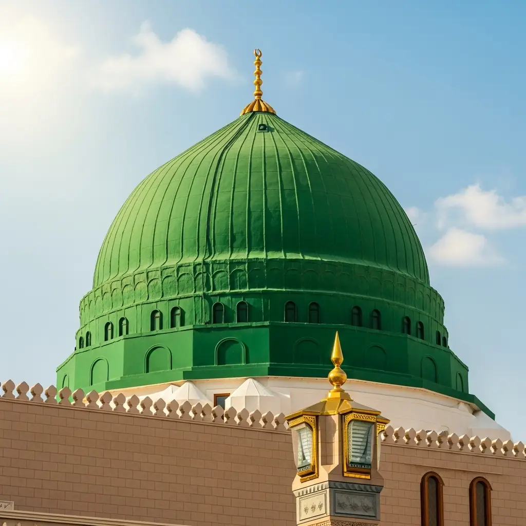 Madinah, the City of the Prophet, shines so bright A beacon of faith, bathed in divine light Masjid an-Nabawi — with grandeur and might Holds the Prophet’s ﷺ tomb, a soul-stirring sight Its streets lined with palms, graceful and green A place of peace like the world’s never seen Its breeze holds barakah, its silence speaks Hearts find what the whole world seeks From every nation, Muslims arrive and feel A love so pure, so deep, so real The warmth of Madinah, its welcoming style Makes the journey worth every mile #plztiktokteamdontunderviewmyvideos #foryoupage 