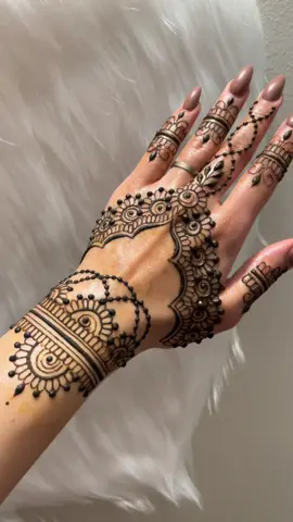 Day 226- Elegant dome henna design with intricate floral patterns🍃💫 #HennaArt #Hennalnspo #Winnipeghennaartist #HennaDesigns #BackHandHenna
