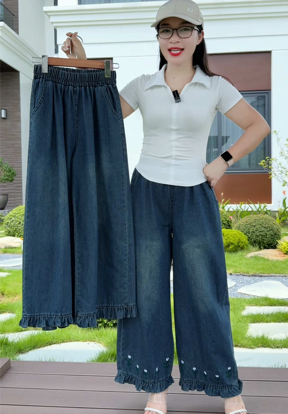 Quần jean ống suông mềm mát có size to #quanjeanongsuong #lanlan93 #viralvideo #