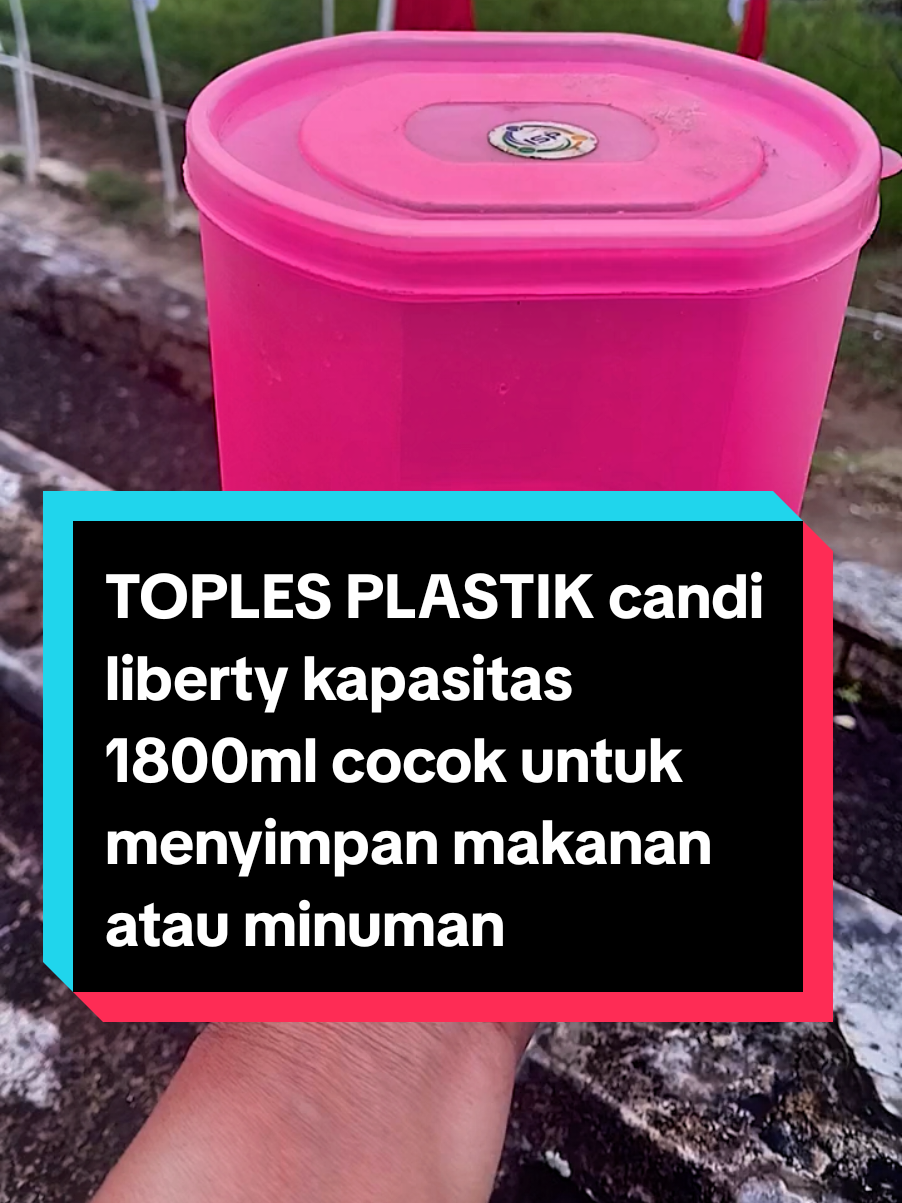 TOPLES PLASTIK candi liberty kapasitas 1800ml cocok untuk menyimpan makanan  atau minuman dalam jumlah Besar terbuat dari plastik tebal yang berkualitas bpa free Dan tidak berbau #toples #makanan #bpafree #plastik #perabotanrumahtangga 