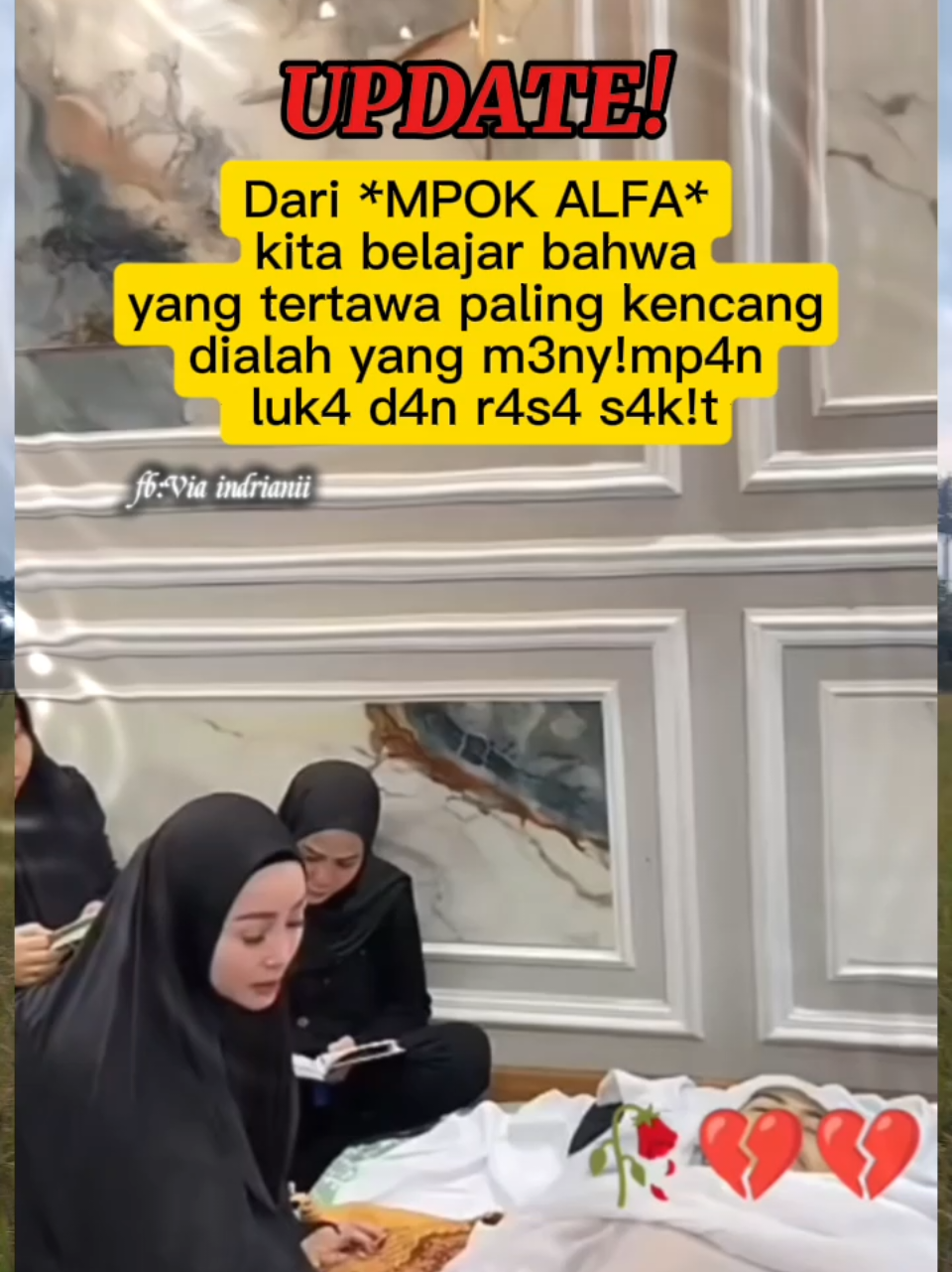 beliau sakit dan terluka tapi tidak berisik🥹 #fyppppppppppppppppppppppp  #mpokalpa  follow untuk update terbaru fb:Via indrianii tt:momy_izan