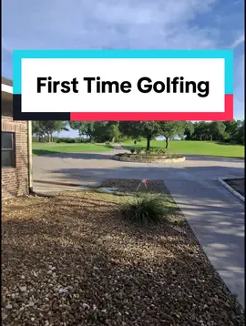 First time golfing on a golf course ⛳️😜🤣🥳 #golf #golftiktok #TikTokGolfCampaign #firsttimegolfing 
