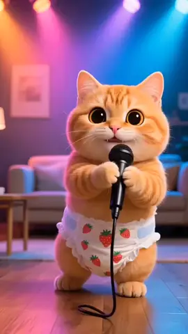 #singing #cat #orangecat #funny 