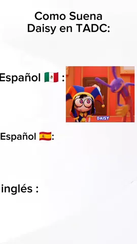 Como sonaría Daisy Bell en diferentes idiomas? The Amazing Digital Circus #daisy #TADC #pomni #jax #theamazingdigitalcircus 