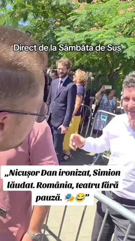 „Nicușor Dan ironizat, Simion lăudat. România, teatru fără pauză. 🎭😂”#nimicinteresant 