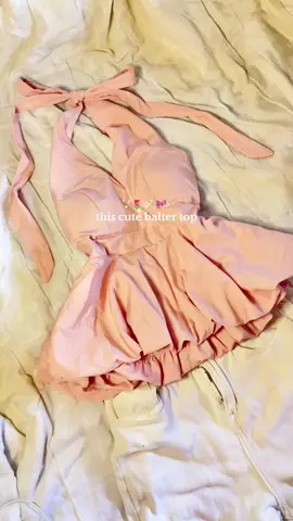 so cutie #top #haltertop #pink #plemplum #aestheticsfind 