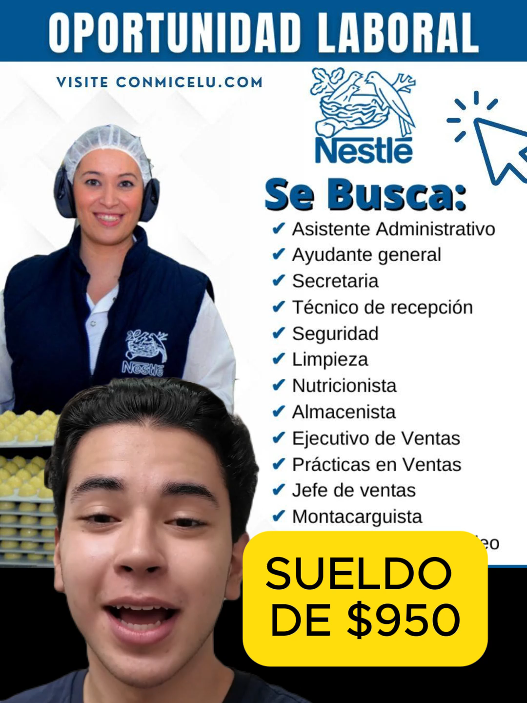 EMPLEO EN NESTLE #ecuador #NOBOA #empleo