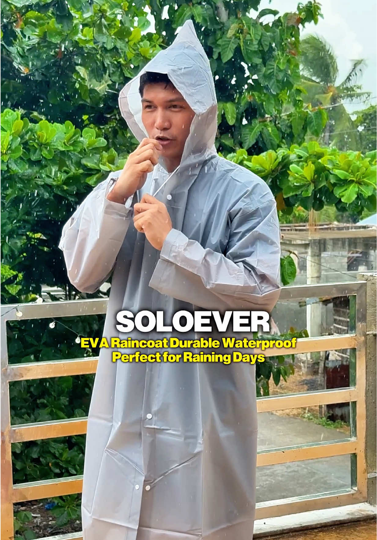 Soloever Raincoat Non Disposable EVA Materials Lightweight Quality & Affordable #SoloEver #Raincoat #EvaRaincoat #DailyGuidesTV 