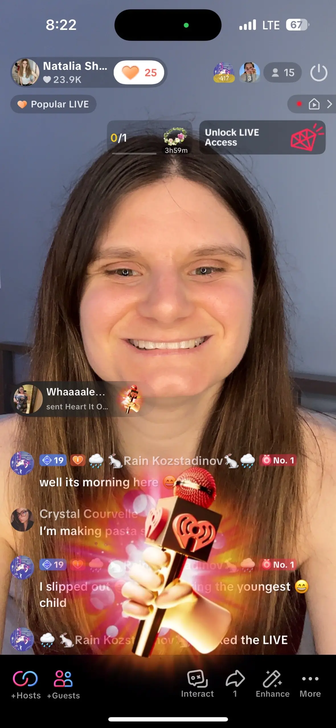@Whaaaalee🐳🐳🐳 thank you so much for your generosity during this live! I am spreading so much love and appreciation towards you! Keep on being your wonderful self ❤️ #Live 