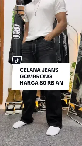 Kapan lagi 80 rb an udah dapet celana jeans secakep ini #celanajeans #jeans #celanapanjang #celanabaggy #celanamurah 