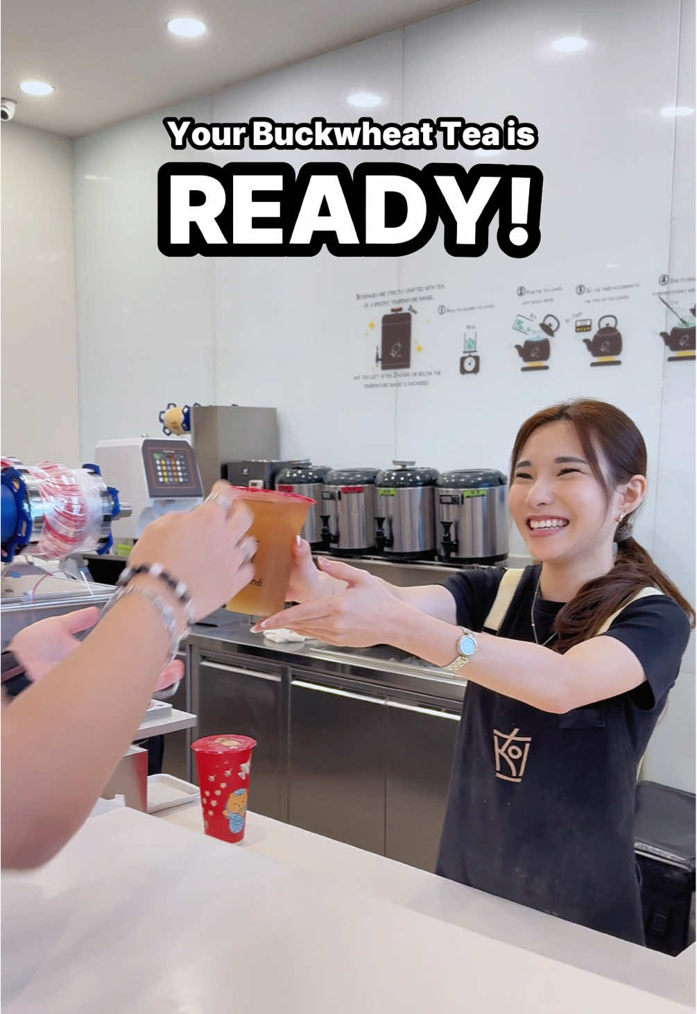 🎉 857 857 今晚要喝Buckwheat Tea! 🎉 Swing by your nearest outlet and enjoy a cup of caffeine-free Buckwheat Tea! 😘 Catch you in-stores! 😎 #koithelicious #yourdailybeat #buckwheat #857 #sgtiktok 