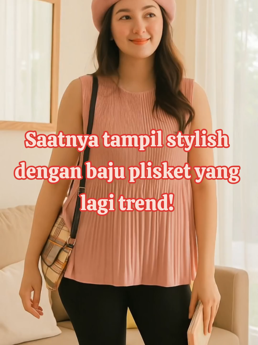 Baju plisket kekinian, nyaman dipakai seharian. Bisa untuk kerja, kuliah, atau hangout bareng teman. Ready banyak warna! 🌸 #BajuPlisket #PlisketModern #OOTD #trending 