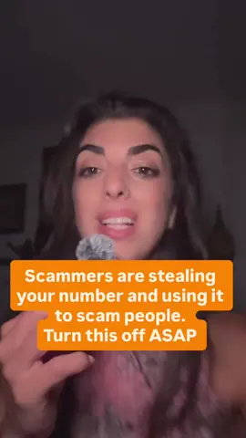 Scammers are stealing your number and using it to scam people. Turn this off ASAP Follow @cybersecuritygirl for more tips #spoofing #TechTips #Tech #news