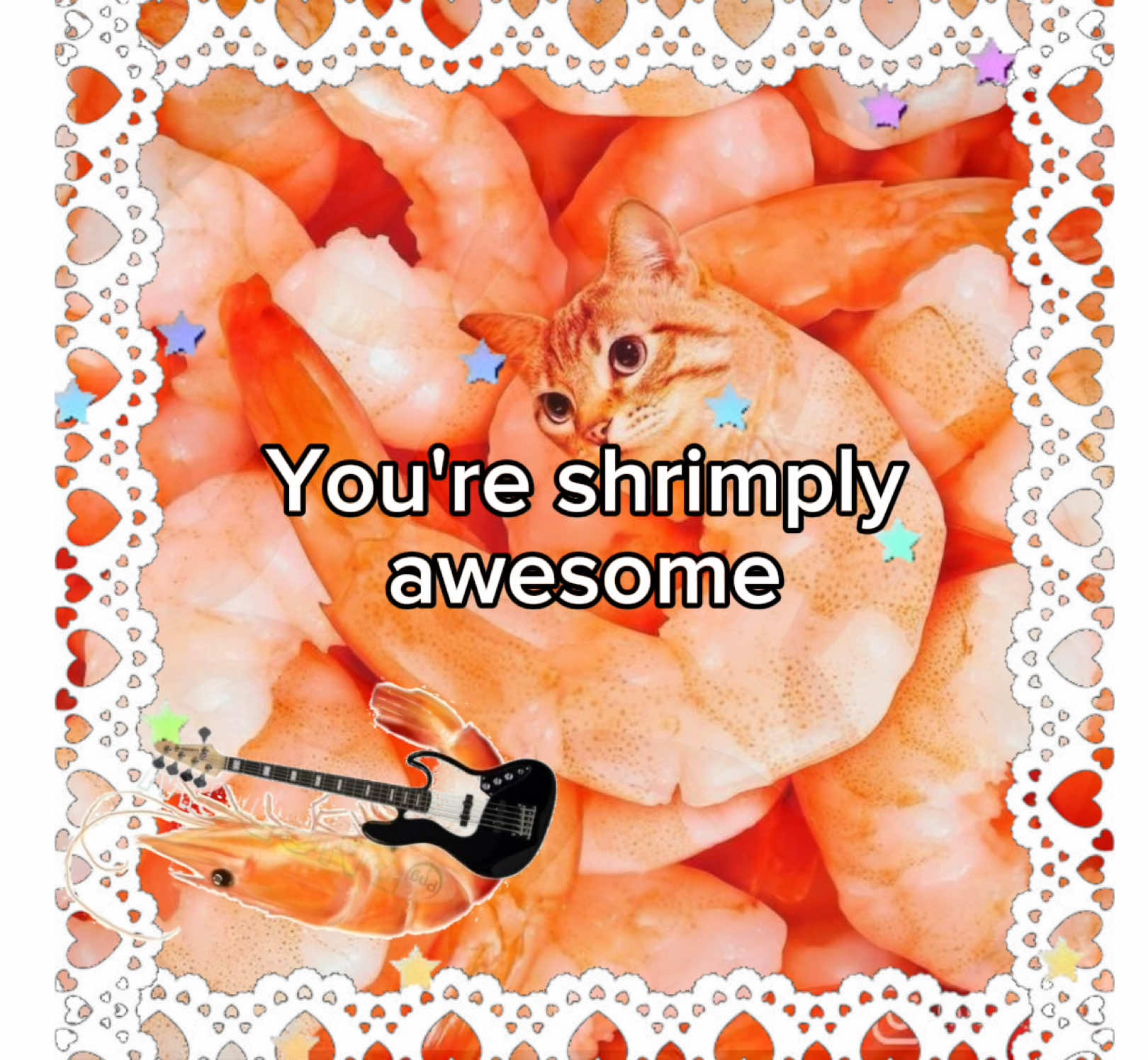 happy bait.. 🥹 have a great day twin!! ────୨ৎ──── tags : : shrimp | pun | puns | compliment | hopecore |happy bait | shrimps | awesome | send this to your friends ☆⋆｡𖦹°‧★✼༶｡.:✽・ﾟ #shrimp #pun #puns #dontletthisflop #hopecore 
