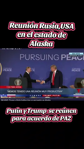 Rusia, USA se reúnen #alaska #usa #rusia 