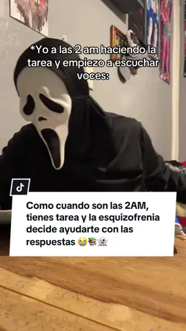 Cuando la esquizofrenia pega fuerte 👻📚  • Inspirado de: @papi retoño  • IG: Ghostffeeofc _ • #fyp #parati #humor #2am #esquizofrenia 