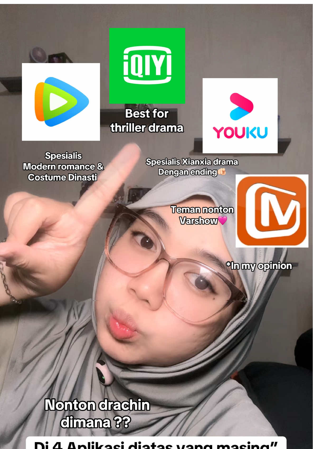 Buat newbie drama china boleh download 4 App utama ini, kalau sekarang sebenernya udah ada dimana mana sih🩷 Bahkan di Youtube juga ada✅ 1. Wetv/Tencent  Menurut w ini spesialis bgt modern drama & kostume perdinastian beps kayak lebih bagus bagus plotnya  2. Iqiyi Banyakan konten drama thriller - suspense tuh rata” disini, ada juga kok konten kostume drama tapi emg goong nya buat suspense kata w  3. Youku  Gilaa Xianxia nya well produce banget, Buanyak xianxia (cerita fantasy diatas langit) yang bener bener bagus & berkualitas, ada juga yah drama lain nya 4. Mango TV Fokus ke varshow, jujur varshow nya menarik dan bervariasi, tetep ada juga kok drama  Nah buat short drama & lainnta tenang tiap App tuh menawarkan Mini drama & Short Drama✅ #cdrama #chinesedrama #dramachinarekomendasi #AplikasiNontonDrachin #AplikasiNonton 