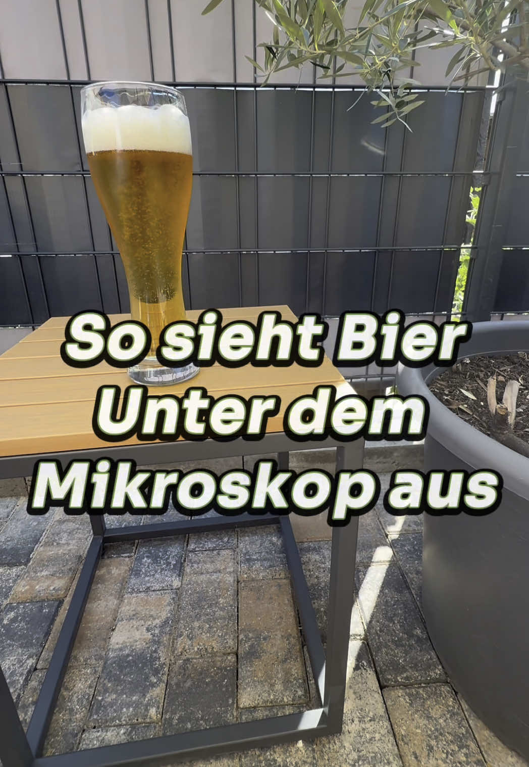 Bier unter dem Mikroskop 🔬 #dorfkind #mikroskop #neugierig #fürdich #spaß