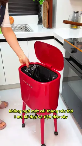 Thùng rác decor có bánh xe cao cấp #mingiadung #thungrac #thungraccobanhxe #thungracdecor #thungraccaocap 
