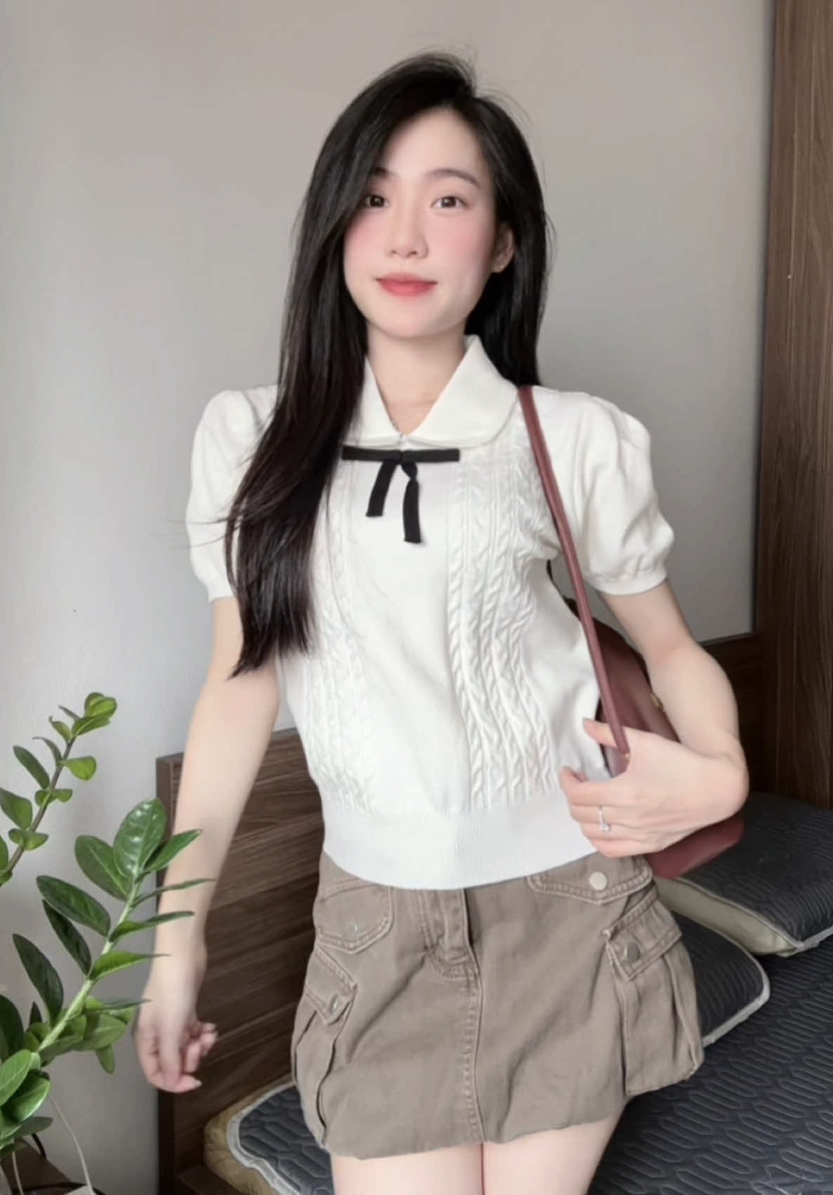 Áo xinh tỉu thư sang xỉu áaaaaa #thaolendo #xuhuong #aolennu #outfitideas #tendre 