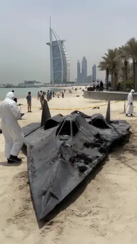 UFO Crash on Dubai Beach? #horrortok #ufo #uap #ufocrash #dubai 