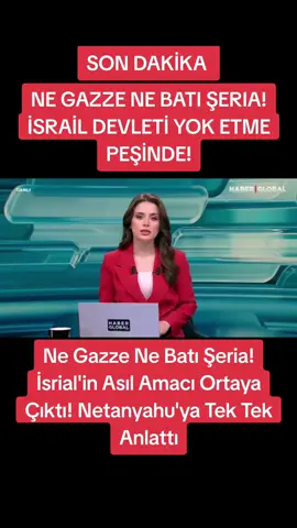 Ne Gazze Ne Batı Şeria! İsrial'in Asıl Amacı Ortaya Çıktı! Netanyahu'ya Tek Tek Anlattı#israil #netenyahu #keşfet 