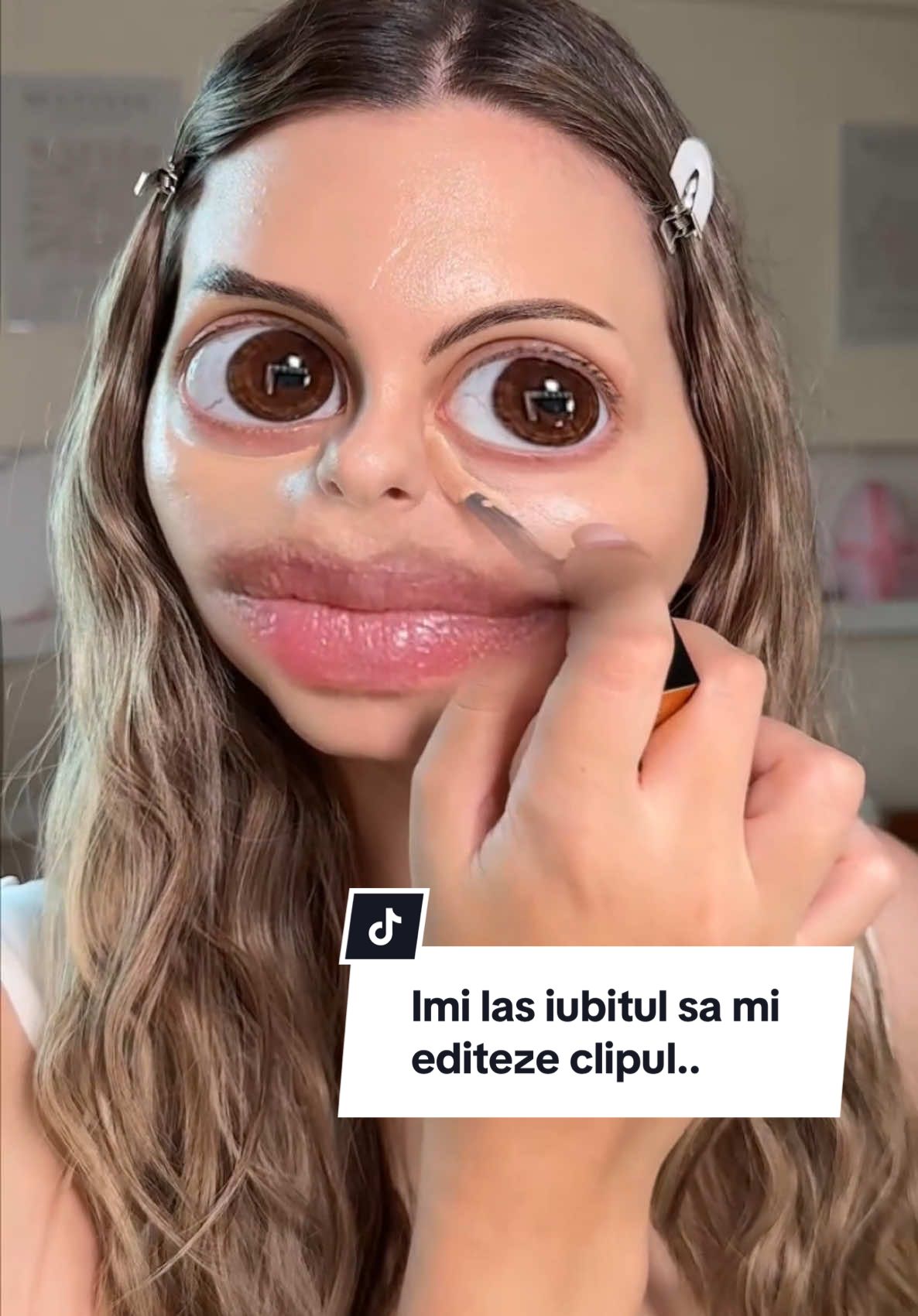 Nu pot sa cred ca m-a facut chewbacca ..🤣 iar finalulll🫠 #funnyvideos😂 #boyfriendedit #makeup #grwm 